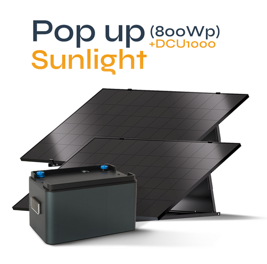 Kit Fotovoltaico Easy Pop Up 800 con batteria di accumulo DCU1000